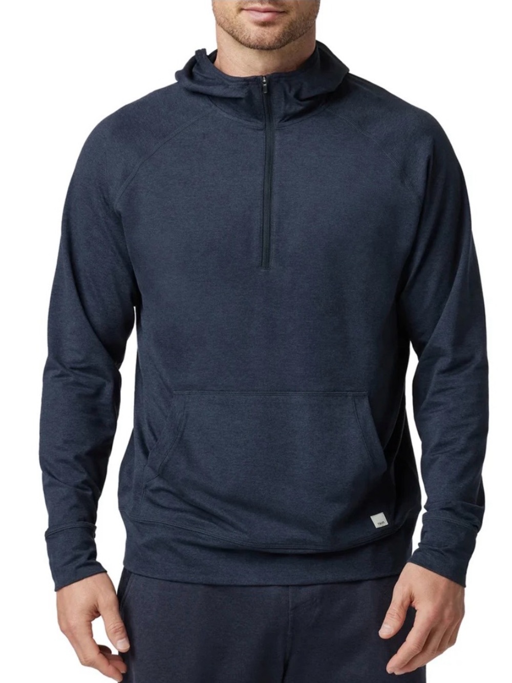 Vuori Men’s Ponto Performance 1/2 Zip Hoodie Midnight Heather (NAVY) SZ L NWT